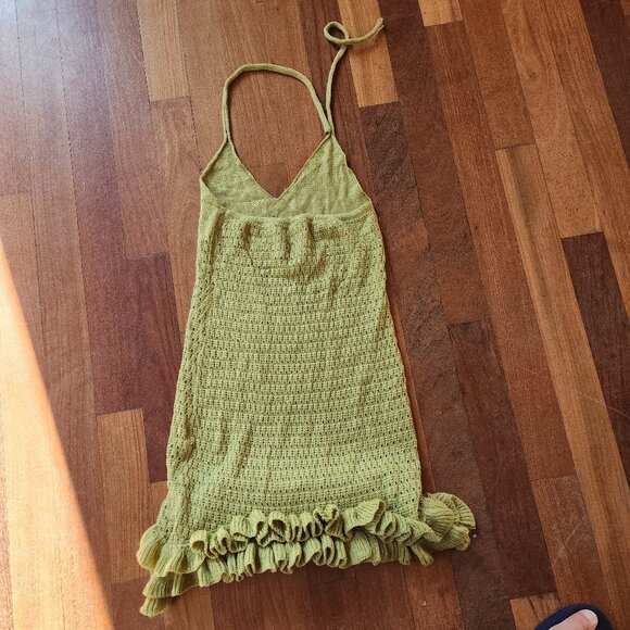 SHEIN Green Knitted Cha Cha Dress Size Medium - Picture 15 of 16